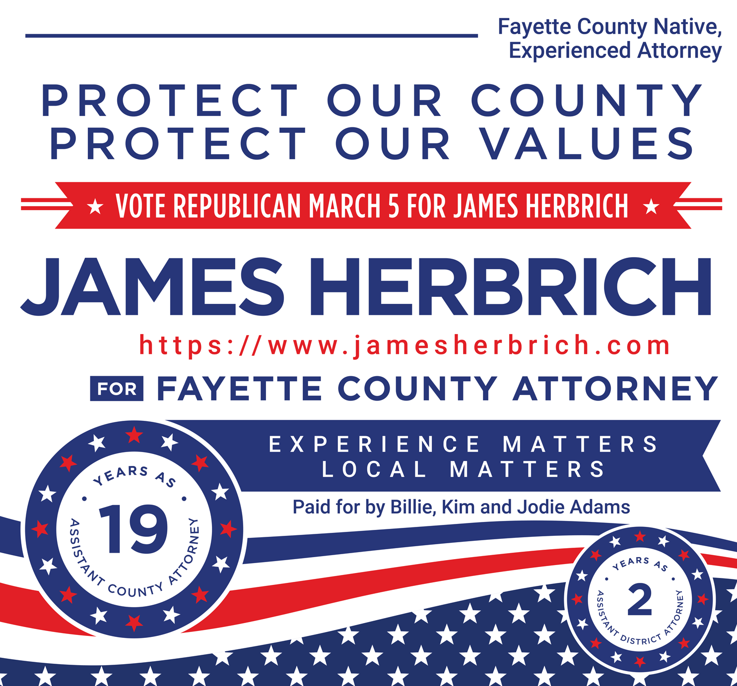 James Herbrich for County Attorney