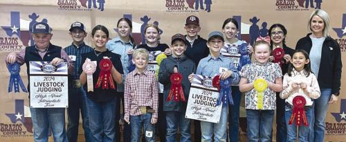 4-H Places at Brazos Co. Livestock Judging