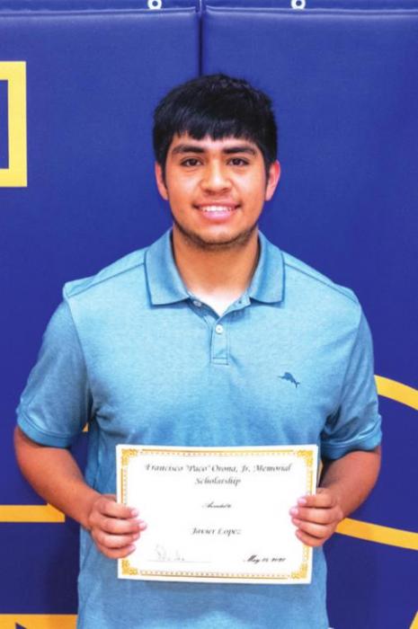 The Francisco “Paco” Orona, Jr. Memorial Scholarship went to Javier Lopez.