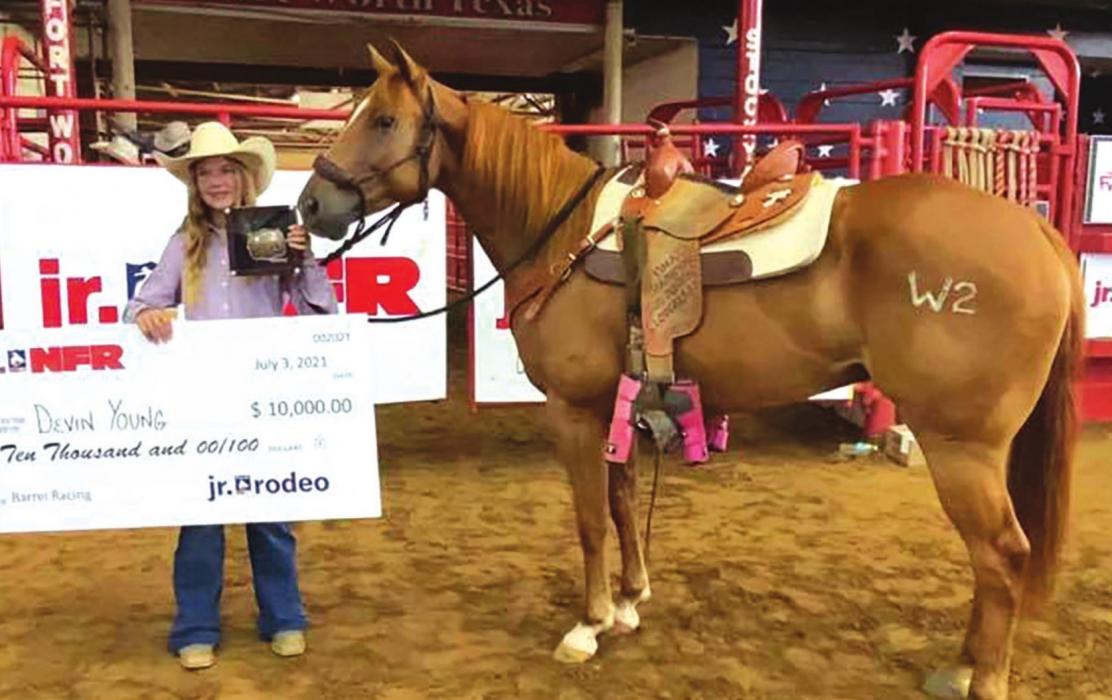 Local Girl, Horse Ride to a Junior National Finals Barrel Racing Rodeo